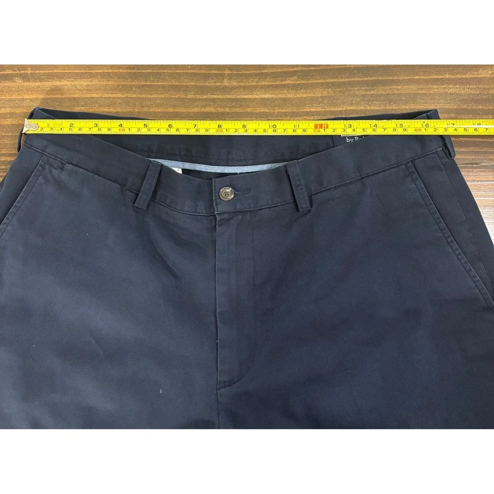 POLO RALPH LAUREN Chino Shorts Mens 36 Navy Blue Cotton Twill Casual Preppy